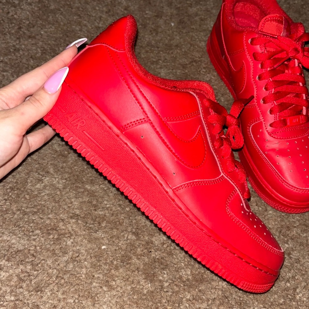 Red Air Force 1 sneakers